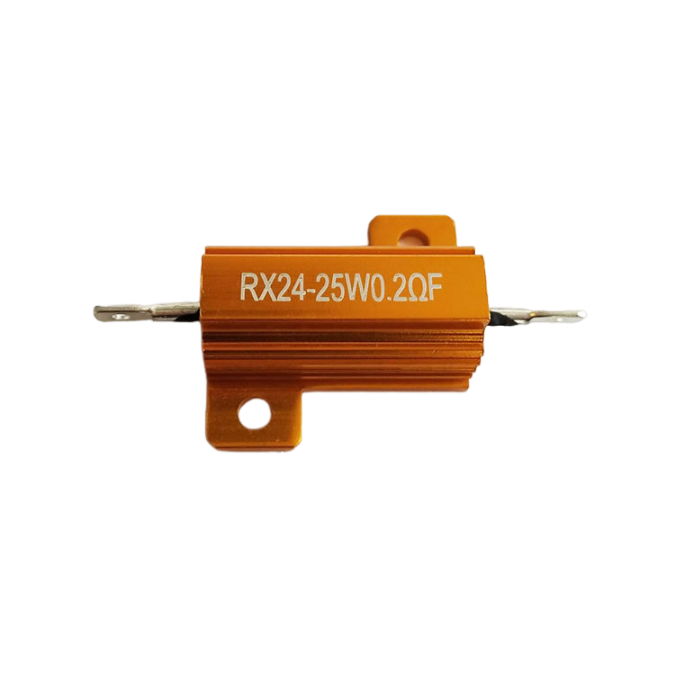 25W 铝壳线绕固定电阻器 黄金铝外壳电阻器